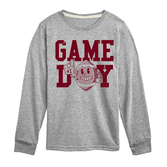 Instant Message - Game Day Football - Toddler & Youth Long Sleeve Graphic T-Shirt