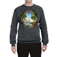thumbnail image 2 of Wild Bobby, Enjoy Life Vintage Beach Surf Sailboat, Pop Culture, Unisex Crewneck Graphic Sweatshirt, Charcoal, Large, 2 of 4