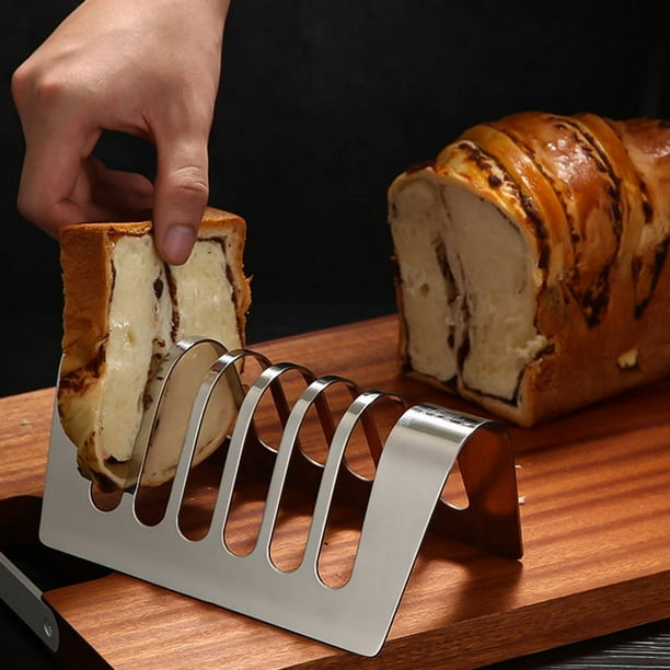 Porte-toast Vintage Gris Clair | Présentoir à Pain De Mie Oval En Métal Pour Brunch Et Foie Gras