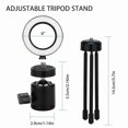 thumbnail image 3 of 6in LED 12000K Ring Light Kit Dimmable For Makeup Phone Camera Selfie With Stand, 3 of 5