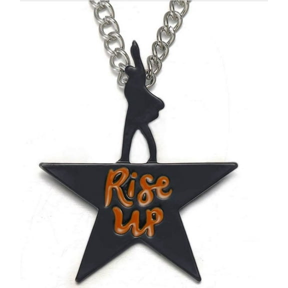 Broadway's Hamilton Rise Up Star Logo Metal Pendant Necklace