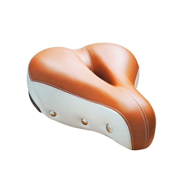 Asiento Para Bicicleta Prostático Ultra Confortable Prostático Café con Blanco PIAGO 12732