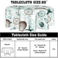 thumbnail image 2 of Summer Beach Starfish Round Tablecloth 60 Inch Blue Sea Summer Theme Outdoor Table Cloths Polyester Fabric Coastal Ocean Beach Table Cover Decor for Kitchen Dining Room Picnic Party Outdoor, 2 of 6