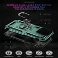thumbnail image 4 of SaniMore Tri-layer Case for iPhone 14 Pro Max 6.7" 2022, 360° Rotating Holder/Kickstand Rugged PC Back + TPU Bumper Magnetic Car Mount Anti-fingerprint Anti-fall Heavy Duty Protective Case, Darkgreen, 4 of 7
