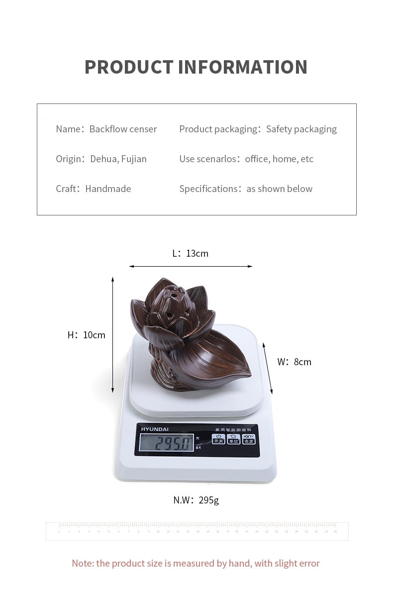 Incense Burner Waterfall Smoke, Indoor Waterfall Backflow Incense Holder, Aromatherapy Ornament, Backflow Incense Cones for Indoor Learning and Working Yoga
