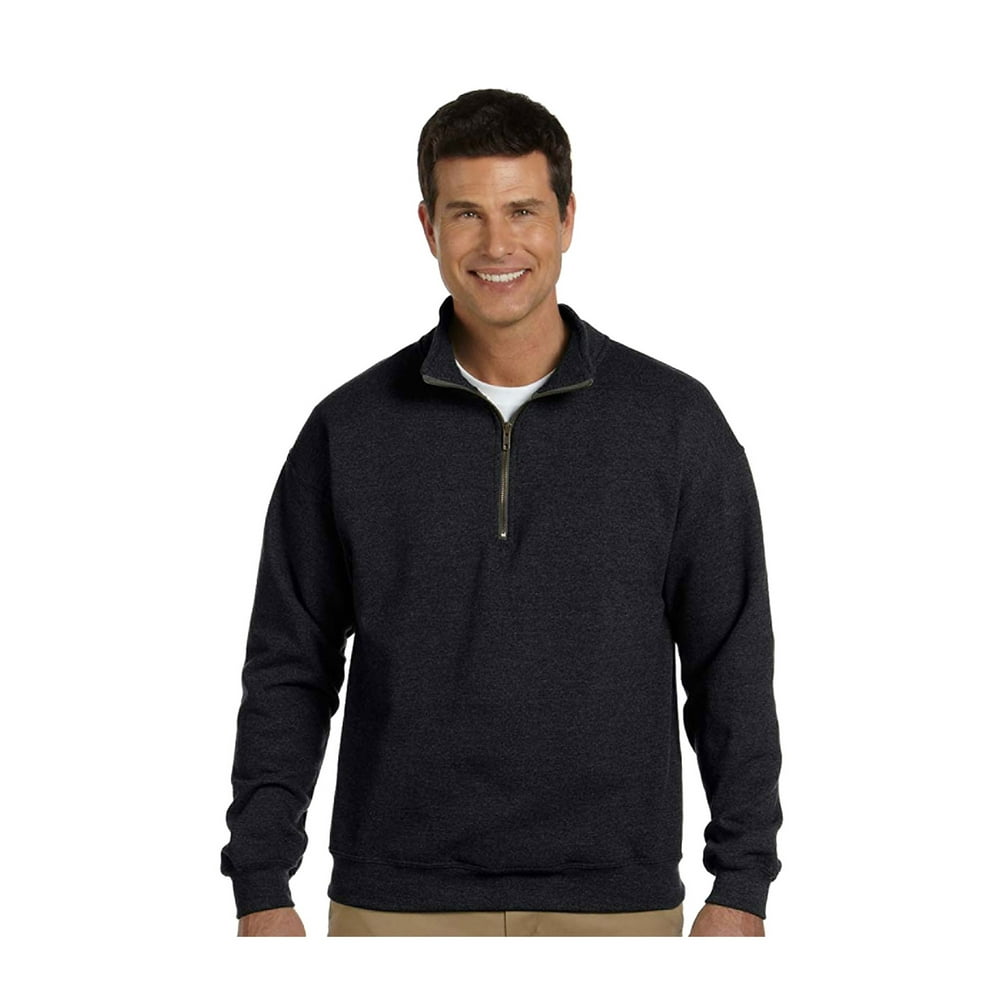 Gildan - Gildan Men's Contrast Vintage 1/4 Zip Cadet Collar Sweatshirt ...