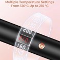 thumbnail image 4 of 3 In 1 Ionic Hair Curler Straightener Professional Curling Iron Heated Hair Styling Brush Anti-Scald Thermal Brush Curl Wand, 4 of 7
