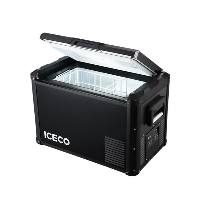 Multi-directional Lid Dual USB & DC 12/24V Upgrade, 47 Quarts 0℉ to 50℉ Home & Car Use 45L Steel Compact Refrigerator Powered by SECOP ICECO VL45 ProS Portable Refrigerator AC 110-240V 