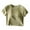 Green, variant on Womens Crop Tops Short Sleeve Built in Bra Going out Tops Crewneck Workout Basic Padded T-Shirts