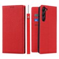 thumbnail image 3 of Funda de cuero genuino para Samsung Galaxy S23 Ultra S23 Plus, funda Litchi con tapa para libro, soporte para tarjeta y billetera, 3 of 5