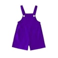 thumbnail image 5 of VeFlora Boys Overalls Summer Outfits Adjustable Strap Long Pants Casual Sleeveless Rompers Jumpsuits with Pockets(Purple/6-7 Years), 5 of 6
