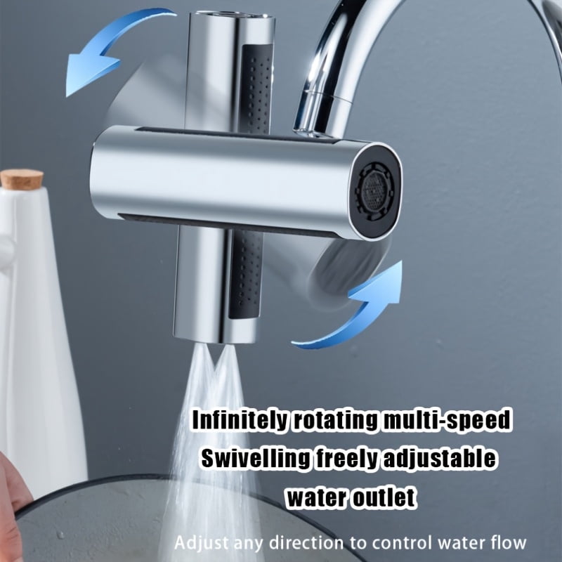 3-Mode Faucet Aerator Adapter, Universal Water Saving Sprayer Nozzle for Kitchen, Bathroom and RV