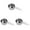 Silver 3PCS, variant on witspace 1/8 Cup Measuring Cup, 30ml Scoop, Stainless Steel Measuring Cups, Coffee Scoops, Measuring Scoops for Canisters Tablespoon Measure Spoon, Short Handle Cooking Measuring Scoop (30ml)