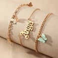 thumbnail image 4 of Bangcool Chaîne Cheville Papillon Lettre : 3 Pcs Bracelet Rétro Cheville Bijoux pour Femmes, 4 of 4