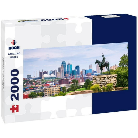 Noah Jigsaw Puzzle Kansas City, Missouri, USA downtown skyline panorama 2000 pieces