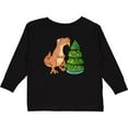 thumbnail image 3 of Inktastic Tyrannosaurus Rex Decorating Christmas Tree Boys or Girls Long Sleeve Toddler T-Shirt, 3 of 5