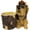 Brown, variant on Dog Planter Pot Outdoor Statue, Resin Schnauzer & Yorkshire Terrier Flower Pot with Drainage, Decorative Puppy Animal Succulent Planter for Garden, Patio, Porch Decor
