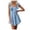BU1, variant on Women's Flowy Tiered Denim Dress with Short Sleeves and Button Down Front for Casual Comfort