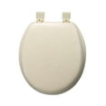 thumbnail image 7 of Bath Bliss Extra Soft Vinyl Standard Round Toilet Seat in Beige, 7 of 7