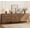 Walnut, variant on 94.5" Reeded Accent Chest Set with Doors and Drawers, Modern Credenza Storage Cabinet with Metal Legs for Living Room, Kitchen, Dining Room, Hallway