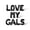 Black, variant on Cursive Script Letter Balloons - LOVE MY GALS 16" Inch Alphabet Letters Foil Mylar Balloon Galentines Day Party Banner (Silver)