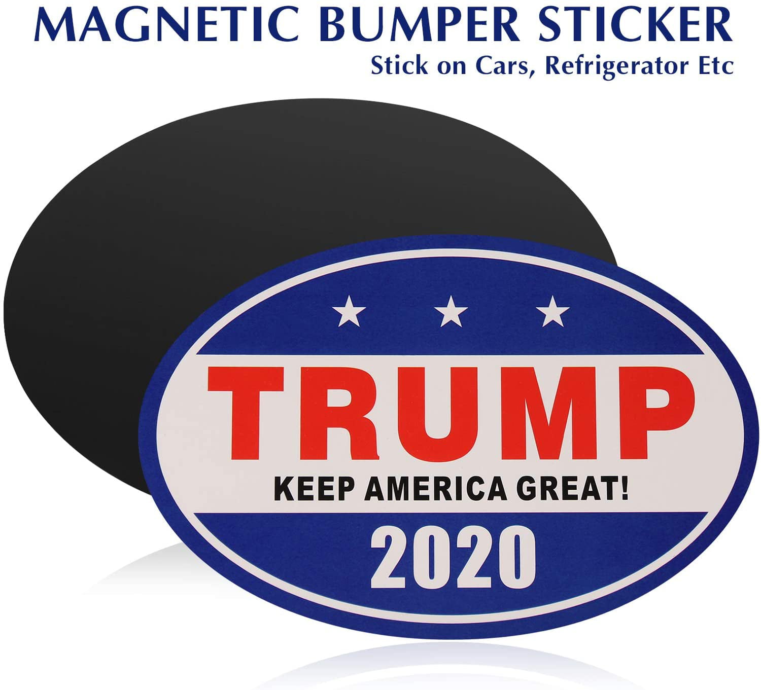 Dogs For Trump Decal White Vinyl Bumper Sticker Make Keep America Great
