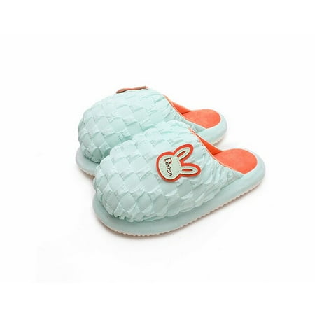 

CoCopeanut Pumpkin Home Slipper for Women Winter Plush Warm Woman Indoor Shoes Slides Casuals Spherical Type Female Girls House Slippers