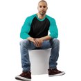 thumbnail image 5 of Hat and Beyond Men's Basic Baseball Raglan 3/4 Sleeve Athletic Crew Neck T-Shirts, 5 of 6