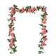 thumbnail image 2 of Decoración del hogar, 230 cm/90,55 pulgadas, simulación de 10 rosas, juego de 2 piezas, enredaderas, decoración para el Día de San Valentín, decoración para repisa de chimenea, decoración de mesa, imi, 2 of 6