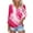 Multicolor-C, variant on Up to 65% off! Womens' Fashion 3/4 Sleeve Plus Size Shirts Tops Spring And Summer Print Top Collar Button Sexy Shirt 3/4 Sleeve Long Sleeve V Neck Top/Shirt