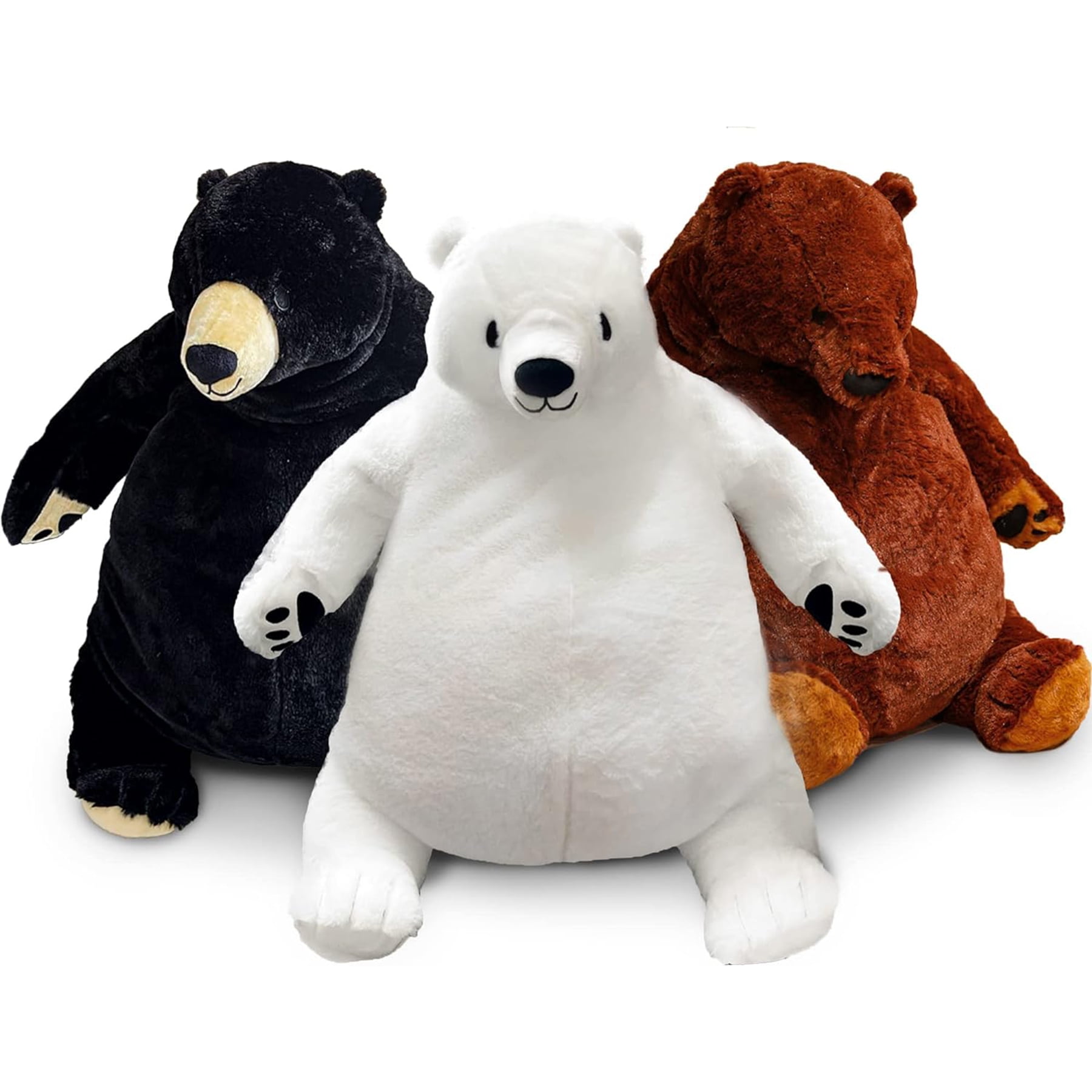 Djungelskog Bear Plush Toy - Soft and Cuddly (31.5 inches, White) - Perfect for Kids and Adults