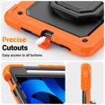 thumbnail image 7 of for iPad Air 5th/4th Generation 10.9 inch 2022/2020 Case, 360 Rotating Shockproof Cover with Stand, Handle, Shoulder Strap, Orange, 7 of 7