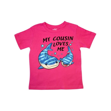

Inktastic My Cousin Loves Me- Whale Shark Gift Toddler Boy or Toddler Girl T-Shirt