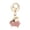 A, variant on Winged Pig Keychain - Gold Plated Sparkling Flying Pig Pendant with Lobster Clasp, Portable Size, Gradient Color Detail for Backpacks, Car Keys & Birthday Gift