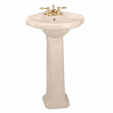 Classic Pedestal Sink Bone China Corner Bathroom 4