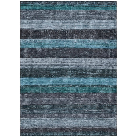 Dalyn Rugs Machine Washable Indoor/Outdoor Chantille Teal 2'6" x 3'10" Rug