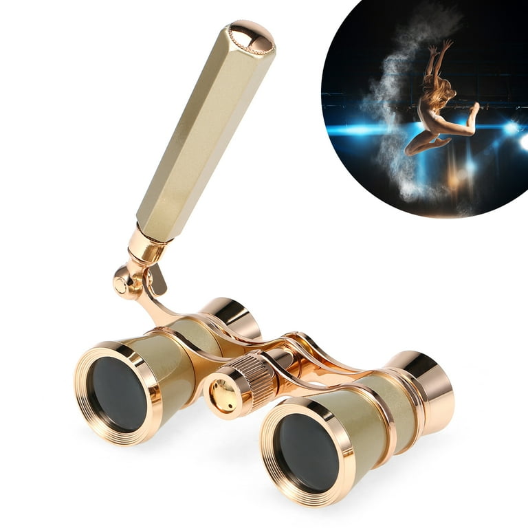 Opera glasses with long deals handle
