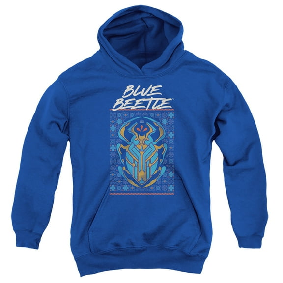 Blue Beetle (2023) Stylized Scarab Youth Kids Boy/Girls Pull-Over Hoodie