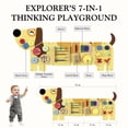 thumbnail image 4 of BlueWood Dog Activity Wall Busy Board Sensory Wooden Educational Toy for Kids 2-8 Years, 4 of 6