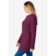 thumbnail image 3 of Woman Within Plus Size Ultra Soft Waffle Thermal Sweatshirt, 3 of 5