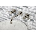 thumbnail image 2 of Kingston Brass KS6126DL Concord Double-Handle Wall Mount Bathroom Faucet, Polished Nickel, 2 of 8