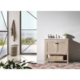 thumbnail image 3 of 36" Solid Wood Sink Vanity With Marble Top-No Faucet, White Wash, 3 of 5