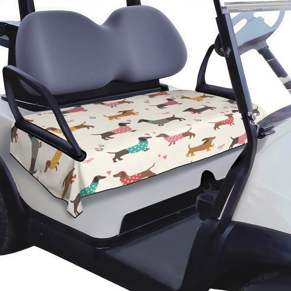 51" x 31" Golf Cart Seat Protector, Universal Microfiber Towel Cover for EZGO TXT, Club Car Precedent, Yamaha G29, Icon