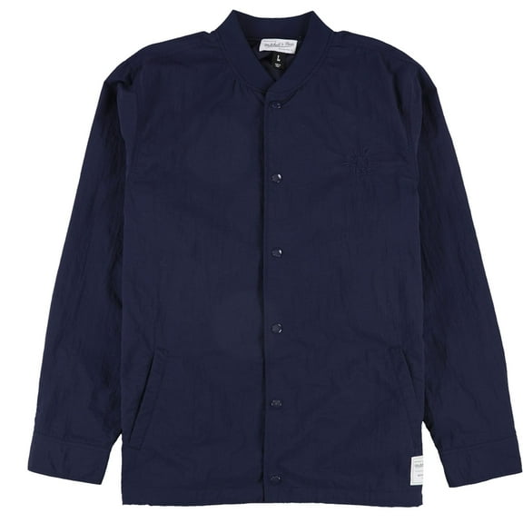 Mitchell & Ness Mens Rounding Jacket, Blue, Large