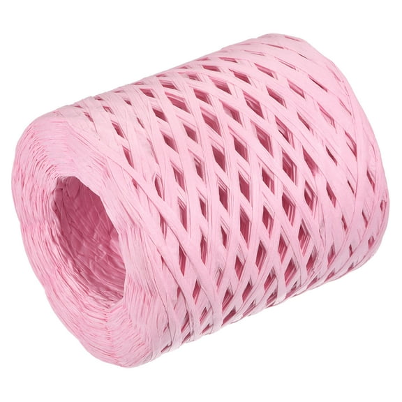 Raffia Paper Craft Rope Ribbon Packing Paper Twine 219 Yards Handmade Pink