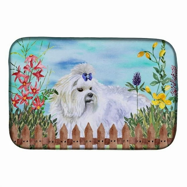 Carolines Treasures CK1213DDM Tapis de Séchage de Plat de Printemps Maltais