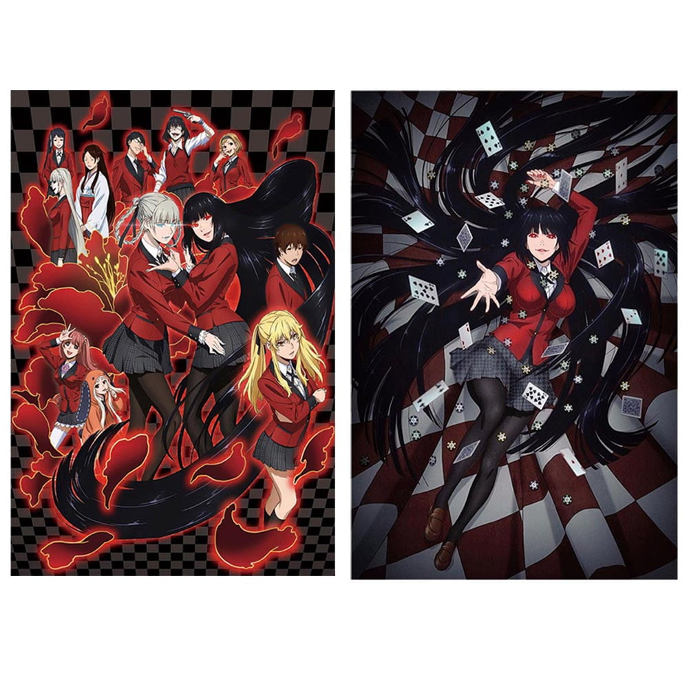anime jabami yumeko kakegurui gambaling school wall poster home bedroom decoration poster walmart com