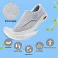 thumbnail image 2 of Men's Diabetic Shoes Extra Wide Width, Slip On Walking Sneakers for Swollen Feet & Edema, Orthopedic Shoes with Arch Support for Elderly Foot Pain Relief, 2 of 9
