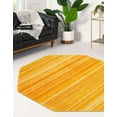 thumbnail image 3 of Rugs.com Gemstone Collection Rug – 4' 2 Octagon Yellow Medium Rug Perfect For Living Rooms, Kitchens, Entryways, 3 of 9
