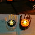 thumbnail image 4 of Halloween Skeleton Hand Candle Lamp Led Atmosphere Night Light Party Scene Props Desktop Ornaments 1pc, 4 of 4